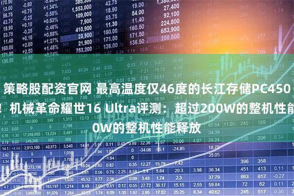 策略股配资官网 最高温度仅46度的长江存储PC450 SSD！机械革命耀世16 Ultra评测：超过200W的整机性能释放